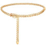 JASGOOD Ceinture Chaine Dorée Femme Chaîne de Taille en Métal Réglable Ceinture Tendance pour Robe Jean Jupe