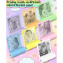 Papier Appareil Photo Enfant pour Appareil Photo Instantané Enfant 20 Rouleaux Sans BPA 5,7x2,5cm