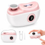 Coupe Ongle Electrique, 2-en-1 pour Bébés, Adultes et Personnes Âgées, Rose | Coupe Ongle pour Ongles Épais, Lime à Ongle Électr