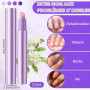 3 PCS Ceramic Cuticle Pen Huile Cuticules Ongles Stylo, 3 en 1 Stylo Soin des Ongles Stylos Huile Hydratante, Nail Care Pen Nour