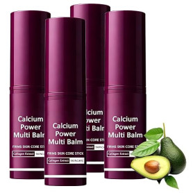 4Pcs Calcium Volume Multi Balm Calcium Multi Balm Stick Collagene Coreen Stick Collagene Coreen Hydrate Anti-Rides Raffermit la