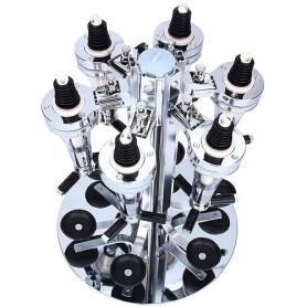 Estink Support Mural Rotatif pour 6 Bouteilles, Distributeur Optique pour Boissons, Vin, Bar en Acier, Majordome