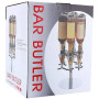 Estink Support Mural Rotatif pour 6 Bouteilles, Distributeur Optique pour Boissons, Vin, Bar en Acier, Majordome