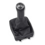1neiSmartech Pommeau de levier de vitesses 5 vitesses avec casque et cadre virole Gaiter compatible avec VW Polo MK4 9N 9N2 9N3