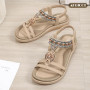 ZDQ Sandales Femme Été Confortable Plate Chaussures