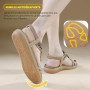 ZDQ Sandales Femme Été Confortable Plate Chaussures