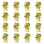 Boland - Poids pour Ballons avec Feuille Métallique, 16 Pièces, 160-180 g, pour Ballons de Baudruche et à l'Hélium, Or, Doré | L