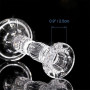 Ensemble De 3 Bougeoirs en Verre Cristal Clair Chandeliers décoratifs pour Bougies funéraires, Bougies Coniques LED, Parties, pi