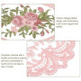 sourcing map Lot De 2 Sets De Table Rétro en Dentelle Ovales 30X40 Cm Rose | Napperons Français En Crochet, Brodés, Dessous De V