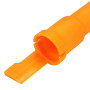 Terisass 038103663 Tube de jauge d'huile moteur en plastique 1,9TDI compatible avec A4 Cordoba Inca Toledo (orange)