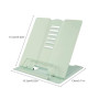 Support Livre Métal, 2 Pièces Support de Lecture Portable Réglable Support Livre en Métal, 6 Angle Réglable Porte Livre de Cuisi