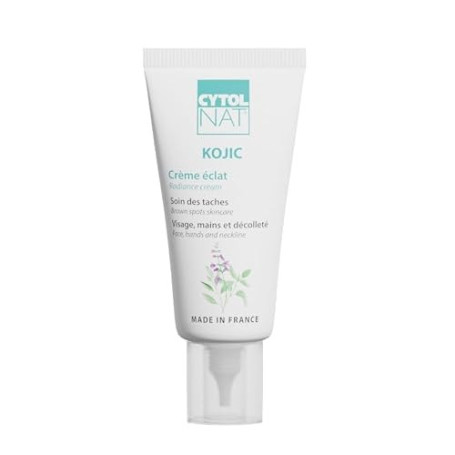 CYTOLNAT Kojic Crème Anti-Taches Éclaircissante 30 ml – Soin Unifiant Taches Brunes & Taches de Soleil – Peaux Sensibles – Visag