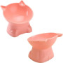 3 Pièces Flamingo Gamelle, Gamelle Chat,Bol Double Réglable, Gamelle Surélevée Chat, Un Chacun pour Le Bleu-Gris, Le Rose Et Le