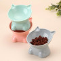 3 Pièces Flamingo Gamelle, Gamelle Chat,Bol Double Réglable, Gamelle Surélevée Chat, Un Chacun pour Le Bleu-Gris, Le Rose Et Le