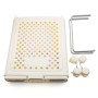 Panier à linge pliable amovible - Panier de rangement à roulettes pour appartement, salle de bain, chambre à coucher, dortoir (g