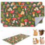 BeBeJoJo Lot De 2 Tapis Lavables Et Réutilisables pour Cage De Cochon D’Inde, Doublures Absorbantes pour Pipi, Tapis pour Petits