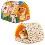 HOTUT Maison pour Cochon d'Inde, 2 Pieces Petits Animaux Couchages Hiver Cabane, Lits Grotte Chauds Petits, Confortable et Chaud