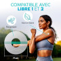 Protection Capteur Diabete - 20 X Patch Freestyle Libre 2 - Transparent, Durable, Sans Colle au Centre, Non Irritant, Facile à A