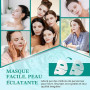 Pack de 5 Masques Collagene Visage, Masque Visage Hydrogel,Nourrissants Masque Collagène Visages, Hydratation, Resserre les pore