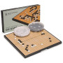 YMI Jeu de Go magnétique de Voyage, 19x19, 361 Pierres | Jeu de Go magnétique 19x19 avec 361 pierres, 2 bols et plateau pliant d