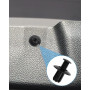 JatilEr 100 Pièces Rivet Clips Voiture Universel, H26 Plastique Rivets Noir | Fixation de Protection, 6 Taille Clips Agrafes Car