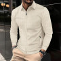 aromm HommeSurvêtements Waffle Manches Longues Zipper Veste & Pantalon Ensemble de 2 Pièces pour Decontracté Sport Travail