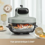 DREAME Tasti Friteuse à air en verre portable 5 en 1, 2,5 L + 4,5 L | 2 cuves, cuisson sans huile, rôtir, griller, réchauffer, m