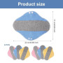 6 Pièces Protège-Slips Lavables, Serviettes Hygiéniques Réutilisables | 22 x 17 cm Serviettes Hygiéniques Réutilisables en Tissu