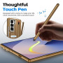 Coque pour Galaxy Z Fold5 avec Stylet, Coque avec béquille et Emplacement pour Stylet S Pen, Protection d'écran Avant pour Samsu