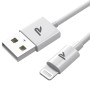 RAMPOW Cable iPhone [Certifié MFi], Câble Lightning USB Charge Rapide 1M | Câble Chargeur Lightning Connecteur, Ultra Résistant