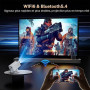 Mini Portable Vidéoprojecteur Compatible 4K, Video Projecteur Contrôle App | Android 14 Smart Rétroprojecteur, Auto Keystone Cou