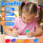 12 Pièces Fidget Toys Pierre Sensorielle, Fidget Toys Sensory Stone en Silicone, Jouets Apaisants pour Enfants Pierres préoccupa