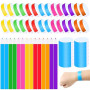 LOMIMOS 700 PCS Bracelets en Papier, Imperméables Bracelets d'Identification, Bracelet Entrée, Bracelets Événementiels Colorés p