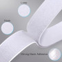 Vinabo Scratch Autocollant Double Face 5 m x 20 mm, Blanc, Hook Loop | Ruban Adhésif Puissant à Crochets et Boucles pour Couture
