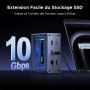UGREEN Revodok Pro 10Gbps Docking Station USB C 10 en 1 Multiport | Avec Boîtier SSD M.2 NVME, HDMI 4K 60Hz, 10Gbps Transfert Ra