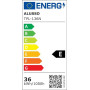 ALUSSO Lot de 2 Réglette LED 120 cm, 4000K IP65 Tubes pour bureau | AC 220-240V,36W 4320LM,Not Dimmable,6 lampes en série,neon l