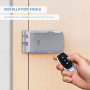 Nivian Verrou invisible intelligent, Serrure électronique WiFi avec application mobile et télécommandes, double moteur anti-vand