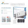 Nivian Verrou invisible intelligent, Serrure électronique WiFi avec application mobile et télécommandes, double moteur anti-vand
