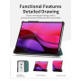 Étui pour tablette Lenovo Yoga Tab plus 12,7" - toergy fine - Triple support - Étui de protection rigide - Imperméable, résistan