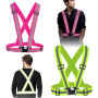 XULIDEONG Harnais Réfléchissant, 2 Pièces Bretelles Réfléchissantes, Gilet de Sécurité Haute Visibilité, Gilet de Sécurité Réflé