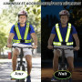 XULIDEONG Harnais Réfléchissant, 2 Pièces Bretelles Réfléchissantes, Gilet de Sécurité Haute Visibilité, Gilet de Sécurité Réflé