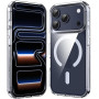 Supdeal Coque Transparente Magnétique pour iPhone 17 Pro, Compatible avec MagSafe, Étui Housse de Protection Antidérapant et Ant