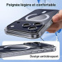 Supdeal Coque Transparente Magnétique pour iPhone 17 Pro, Compatible avec MagSafe, Étui Housse de Protection Antidérapant et Ant