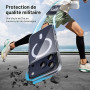Supdeal Coque Transparente Magnétique pour iPhone 17 Pro, Compatible avec MagSafe, Étui Housse de Protection Antidérapant et Ant