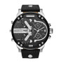 Diesel Montre, Mr. Daddy pour Homme, Mouvement Multifonctionnel à Quartz avec Bracelet en Cuir, synthétique ou Silicone