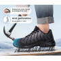 LARNMERN Chaussures de Sécurité Hommes Femmes Basket de Securite | Leicht,Schlagfest,Respirant,Bequem,Bout d’acier,stoßdämpfend,