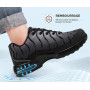 LARNMERN Chaussures de Sécurité Hommes Femmes Basket de Securite | Leicht,Schlagfest,Respirant,Bequem,Bout d’acier,stoßdämpfend,
