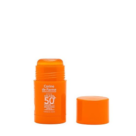 Corine de Farme Stick Solaire SPF50+ Zones Sensibles 15ml | Très Haute Protection UVA/UVB - Actif Antioxydant Microalgue - Zones