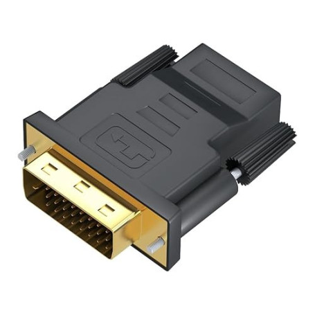 Mepsies Adaptateur DVI vers HDMI, Adaptateur DVI-D Mâle vers HDMI Femelle 1080P, Bidirectionnelle Convertisseur DVI-D(24+1) vers