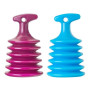 VIGAR - Set de 2 déboucheurs à Ventouse - Manche Ergonomique - 10,5 x 10,5 x 16,5 cm - Évier et tuyaux - Petit et léger - avec T